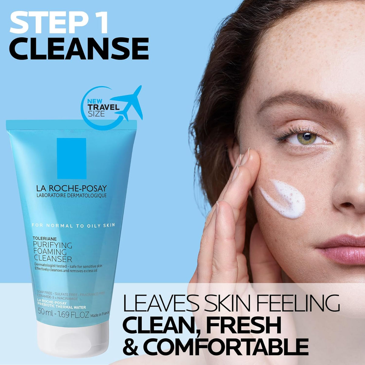 Toleriane Skin Care Set, Face Moisturizer & Face Wash