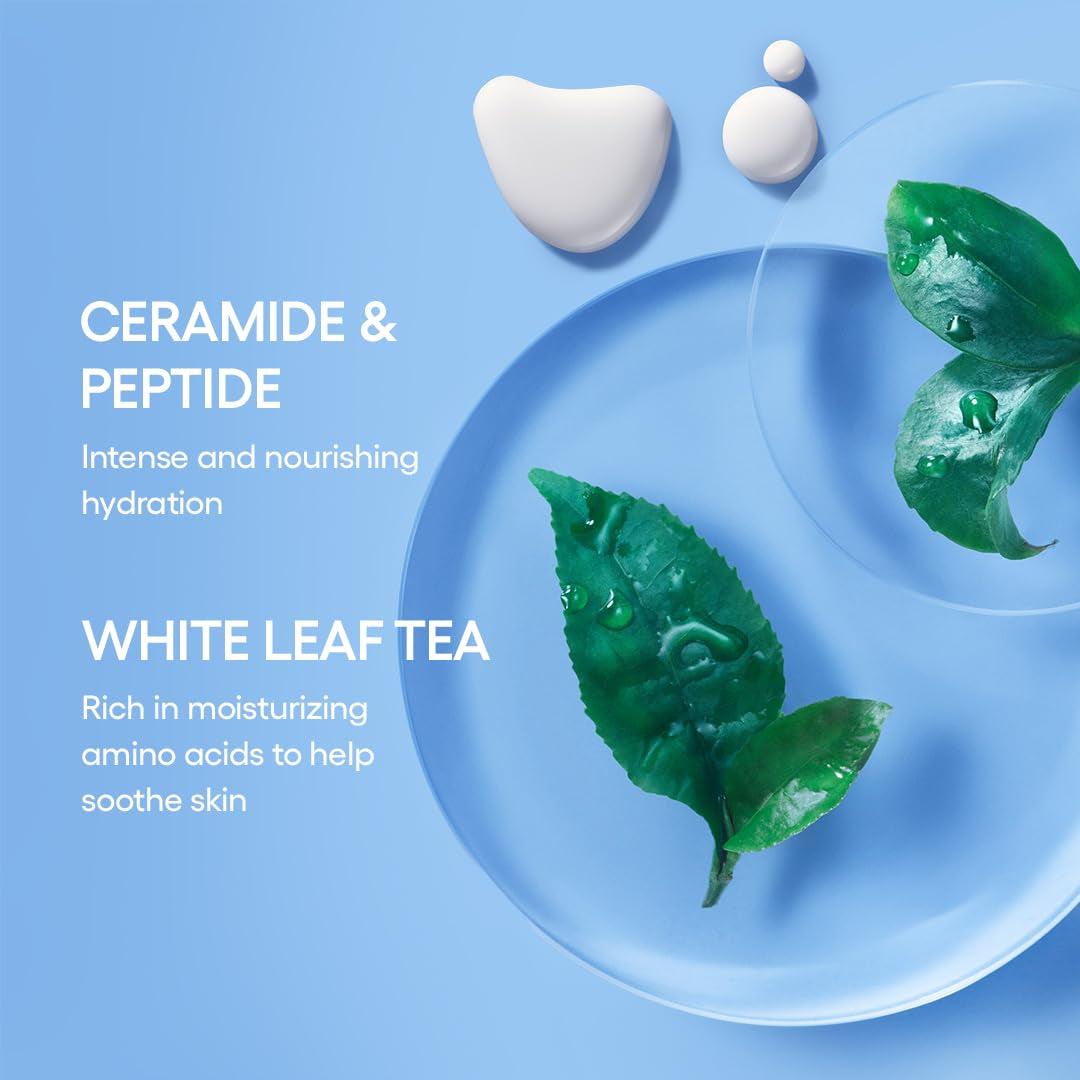 LANEIGE Water Bank Blue Hyaluronic Cream Moisturizer: Hydrating Korean Face Cream with Squalane & Ceramide for Skin Barrier Support, Dermatologist-Tested